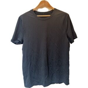 Lululemon Men's Black Short Sleeve Active Workout Yoga Top Size Large
